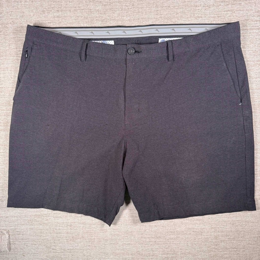 Tommy Bahama Shorts Mens 44/7 Grey Stretch Boracay Textured Flat Front - Picture 6 of 11